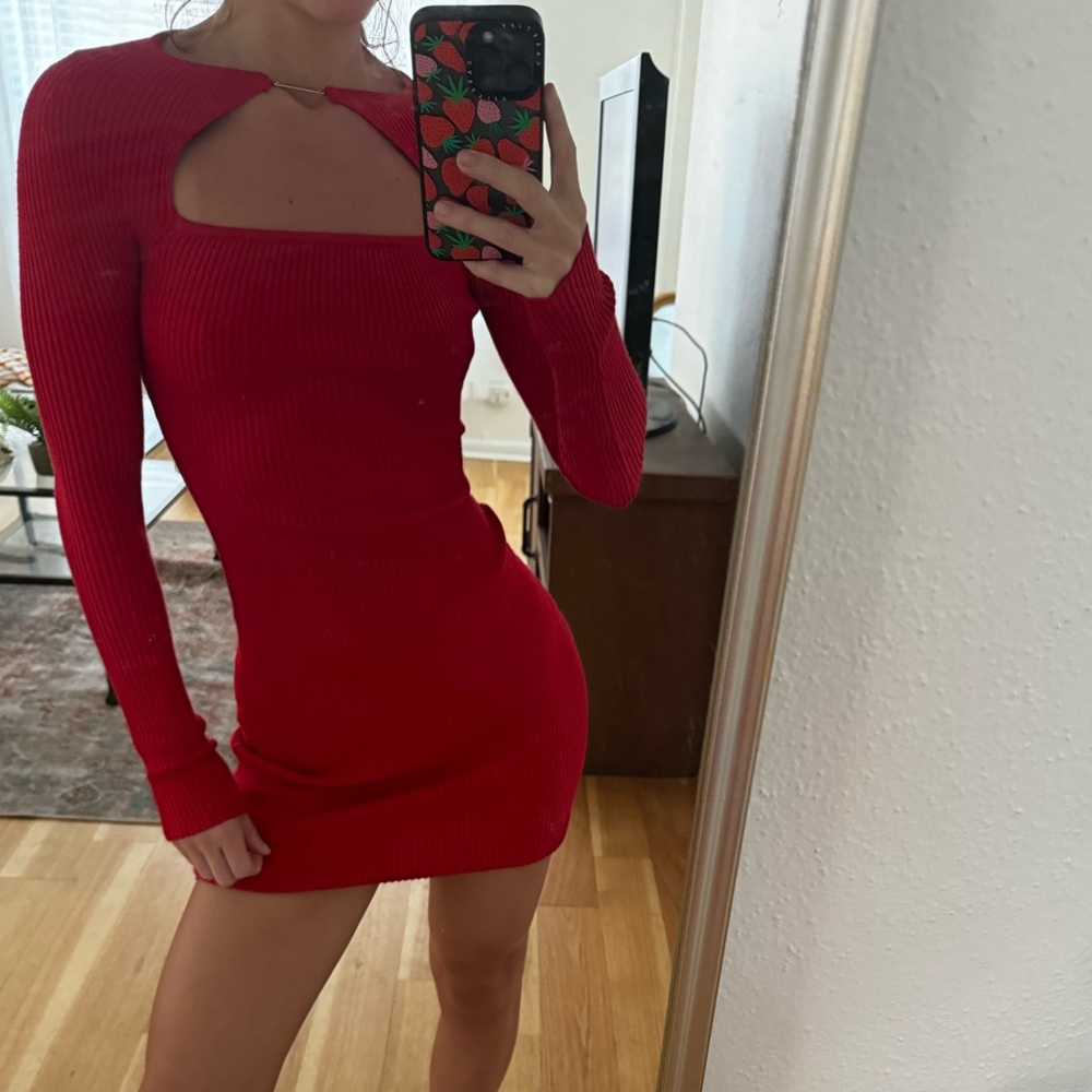 Red Abercrombie Sweater dress